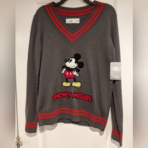 NWT Mickey Mouse Disney Sweater Lg